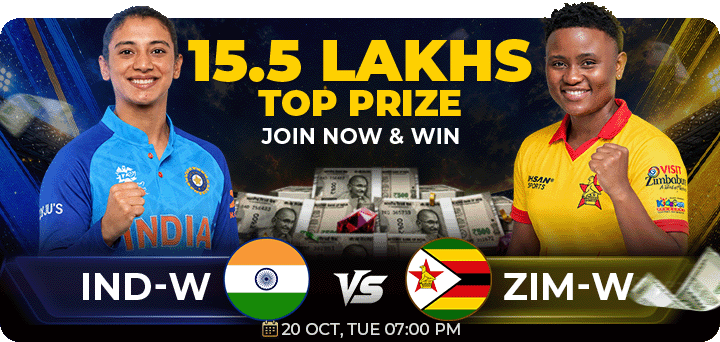 Product banner for India Women versus Zimbabwe Women